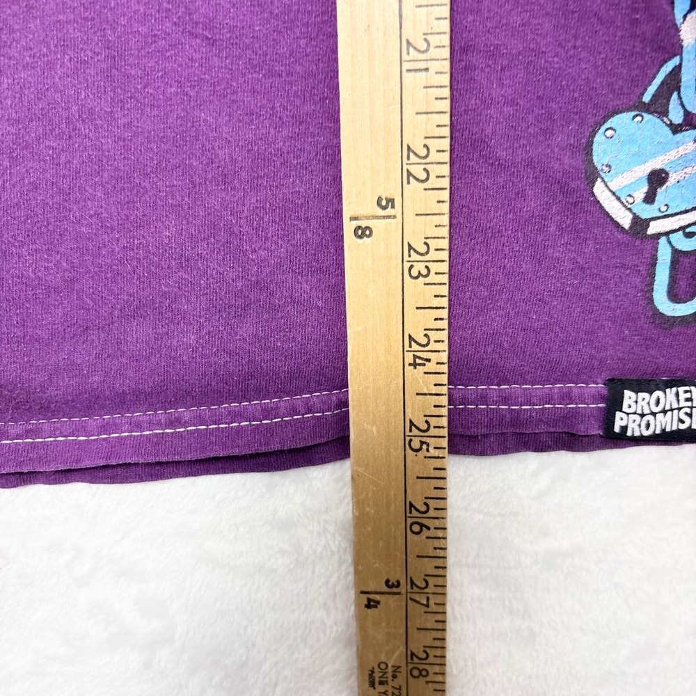 Broken Promises x Samborghini Can't Escape These Feelings‎ Purple Tie Dye Tee M - Picture 4 of 9